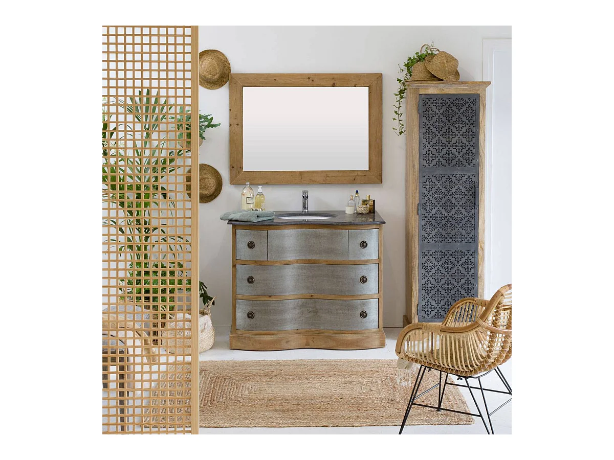 Colonne en bois de manguier Sahara