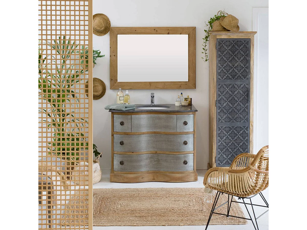 Colonne en bois de manguier Sahara