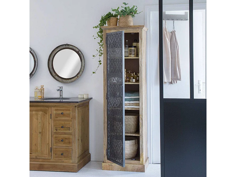 Colonne en bois de manguier Sahara