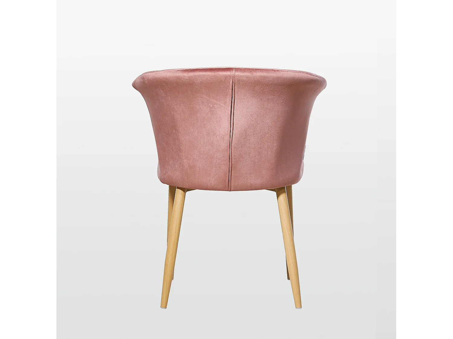 ELSA - Lot de 2 Chaises en Velours Vintage - Rose