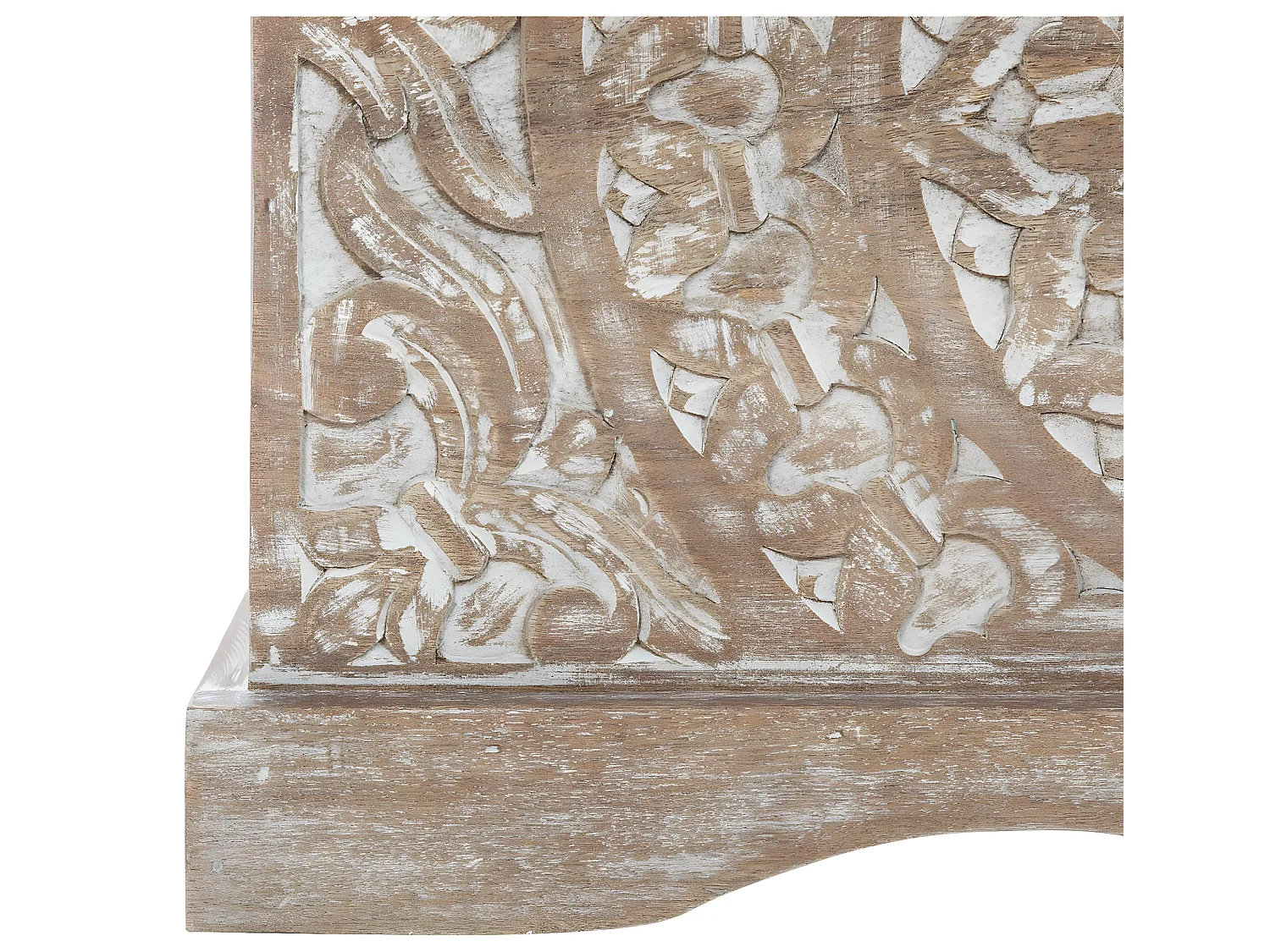 Coffre de rangement en Bois de Manguier Sculpté