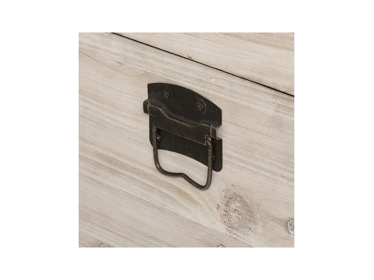 Set de 3 Malles de rangement en Bois déco Rétro factory