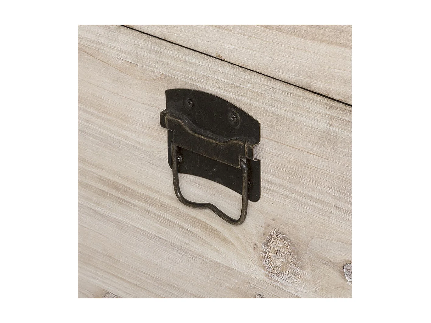 Set de 3 Malles de rangement en Bois déco Rétro factory