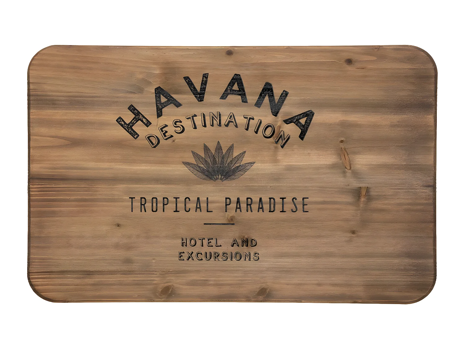 Set de 3 Malles en Métal noir et Bois déco