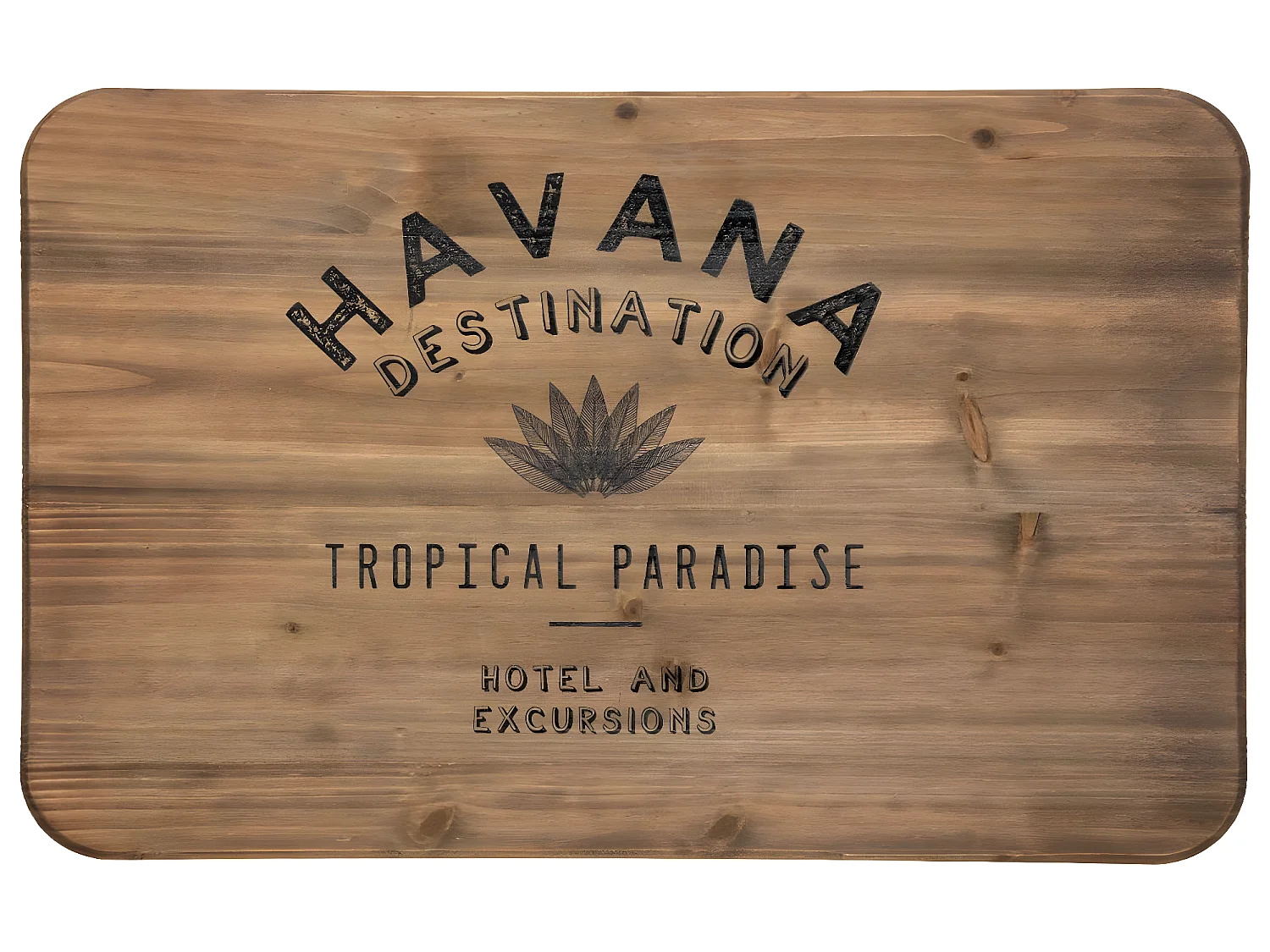 Set de 3 Malles en Métal noir et Bois déco