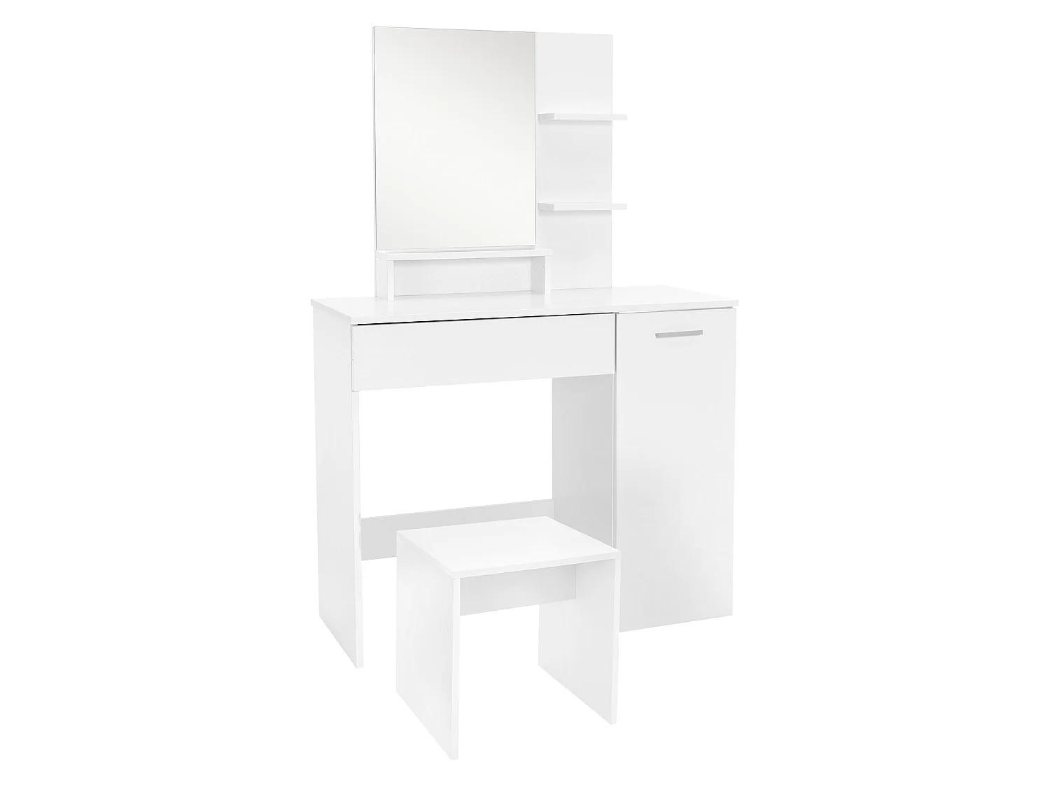 Coiffeuse moderne avec miroir + tabouret de maquillage en MDF ML-DESIGN
