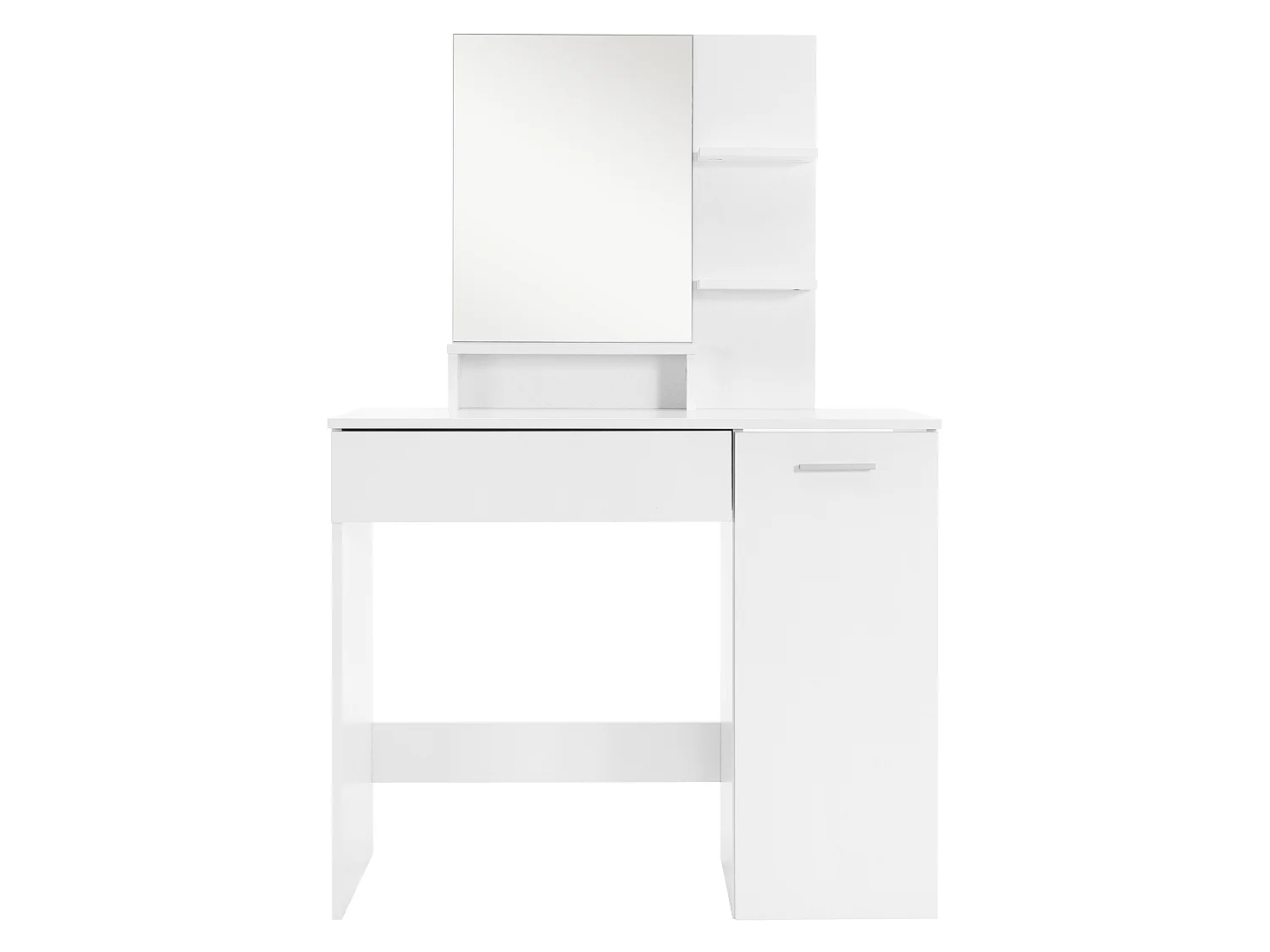 Coiffeuse moderne avec miroir + tabouret de maquillage en MDF ML-DESIGN