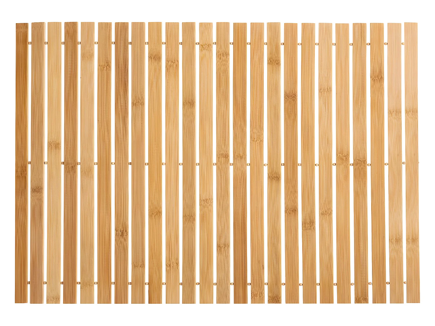 Alfombra de baño de rejilla antideslizante bambú natural 60x40 cm