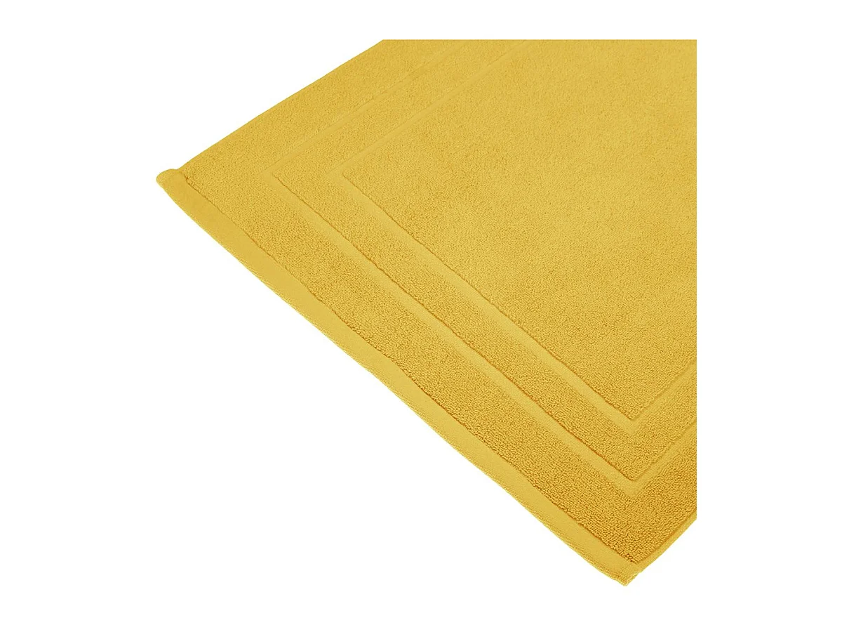Tapis de salle de Bain en coton Ocre 50 x 70 cm