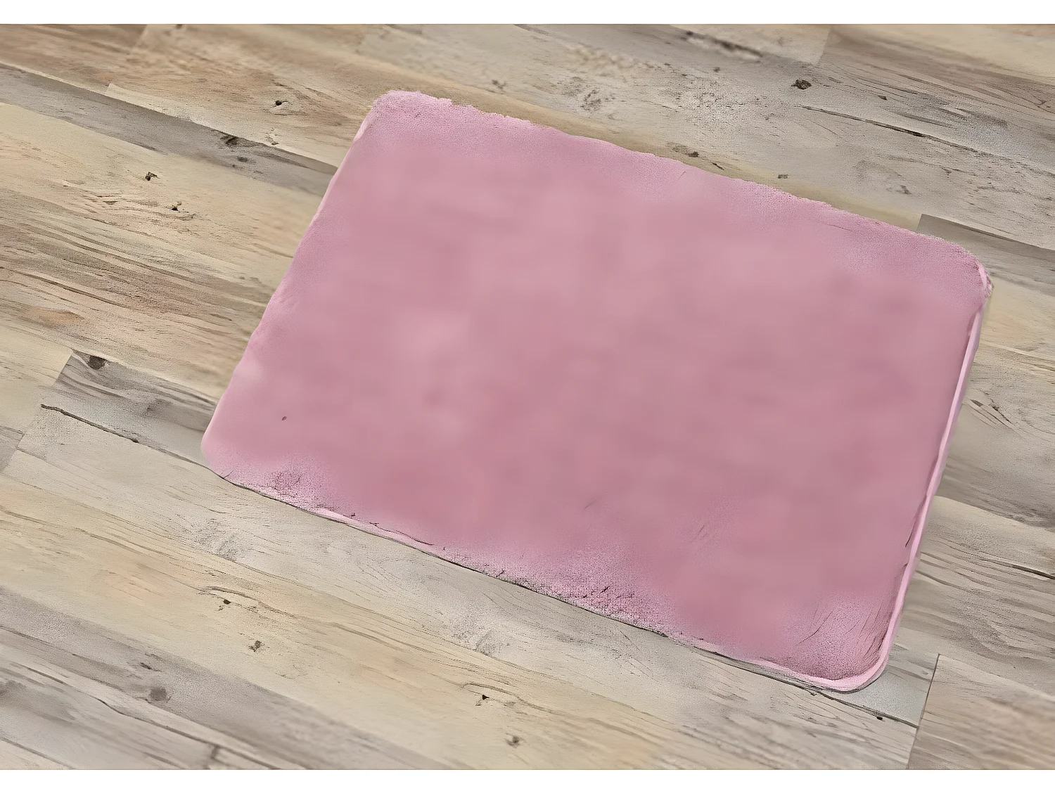 Tapis de salle de bain Rose en Microfibre Confort et Doux 50 x 70 cm