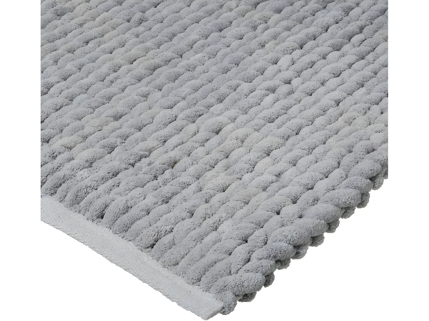 Tapis de Salle de Bain épais Uni Gris 50 x 75 cm