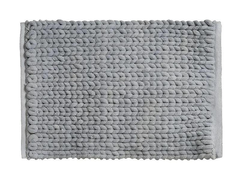 Tapis de Salle de Bain épais Uni Gris 50 x 75 cm