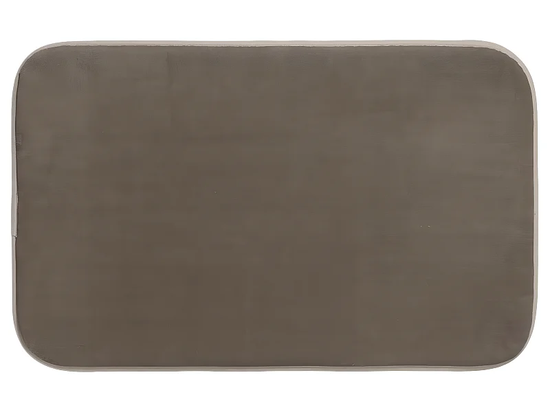 Tapis de salle de bain à mémoire de forme Taupe 50 x 80 cm
