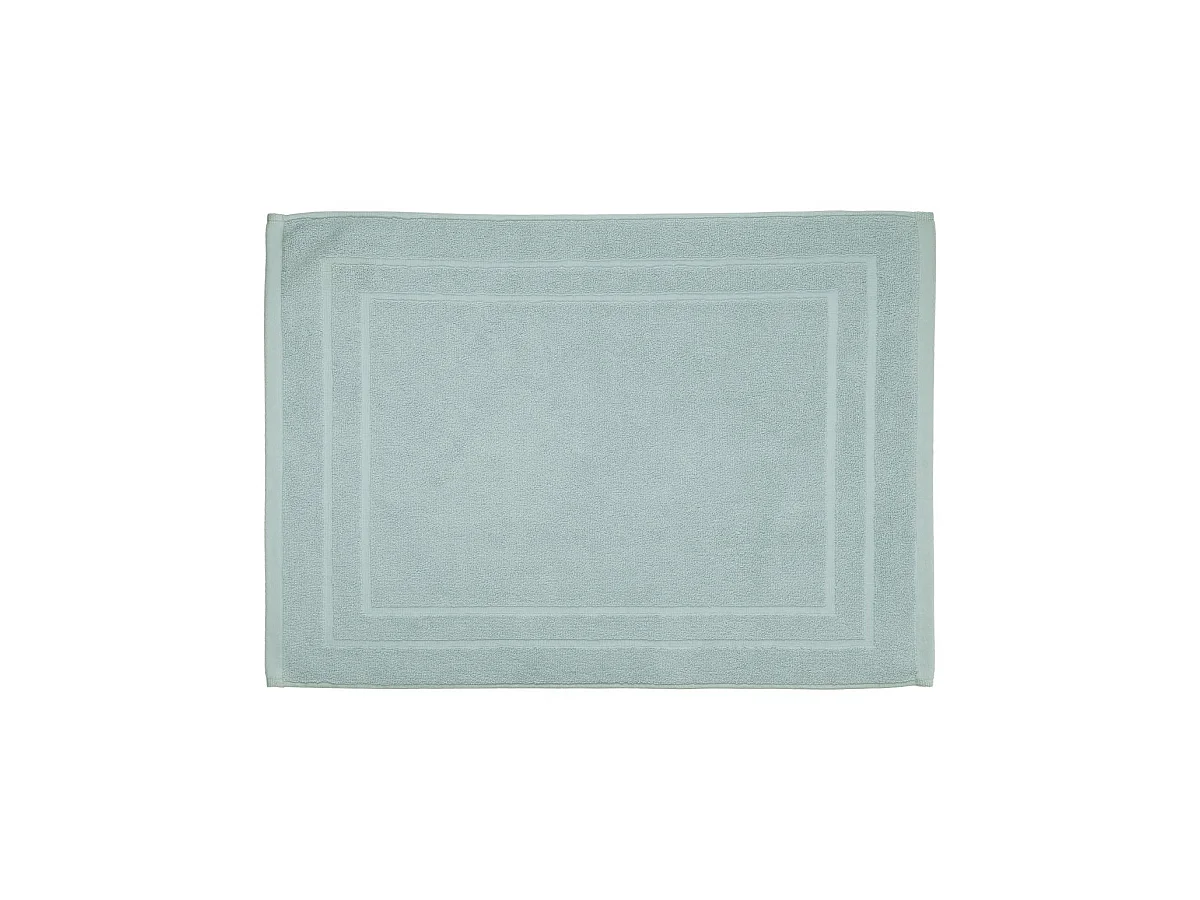 Tapis de salle de Bain en coton Bleu givré 50 x 70 cm