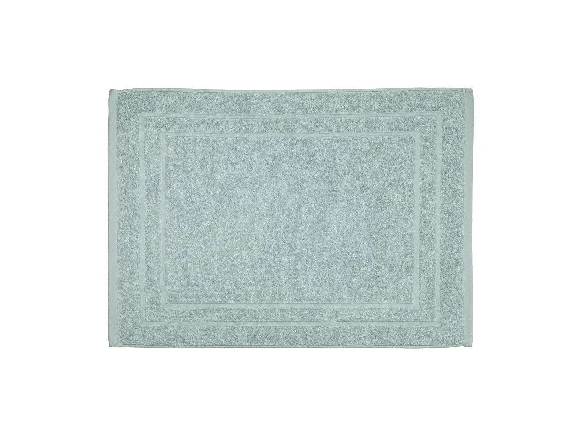 Tapis de salle de Bain en coton Bleu givré 50 x 70 cm