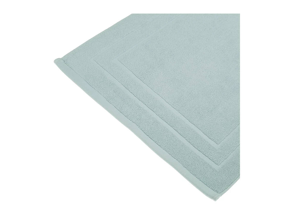 Tapis de salle de Bain en coton Bleu givré 50 x 70 cm