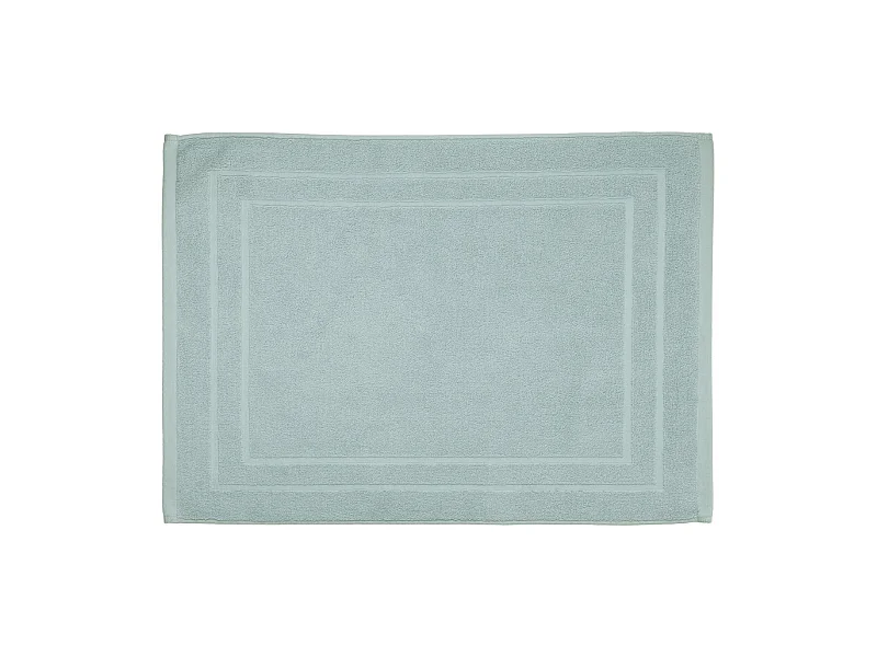 Tapis de salle de Bain en coton Bleu givré 50 x 70 cm