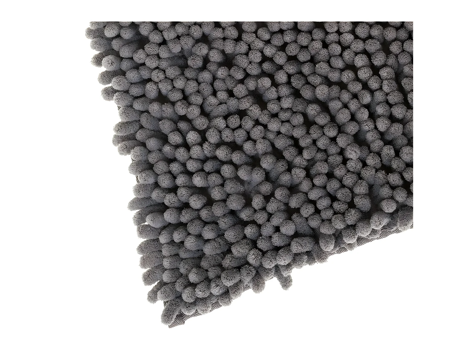 Tapis de Salle de bain Gris chenille maxi confort 50 x 80 cm