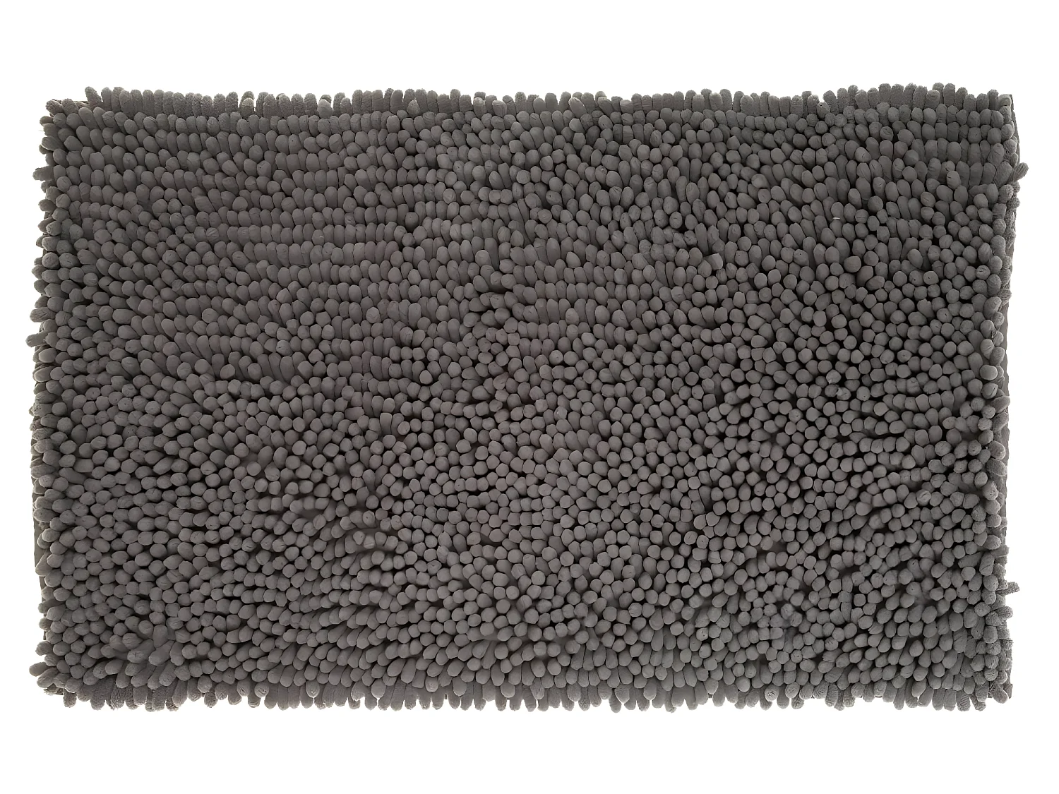 Tapis de Salle de bain Gris chenille maxi confort 50 x 80 cm