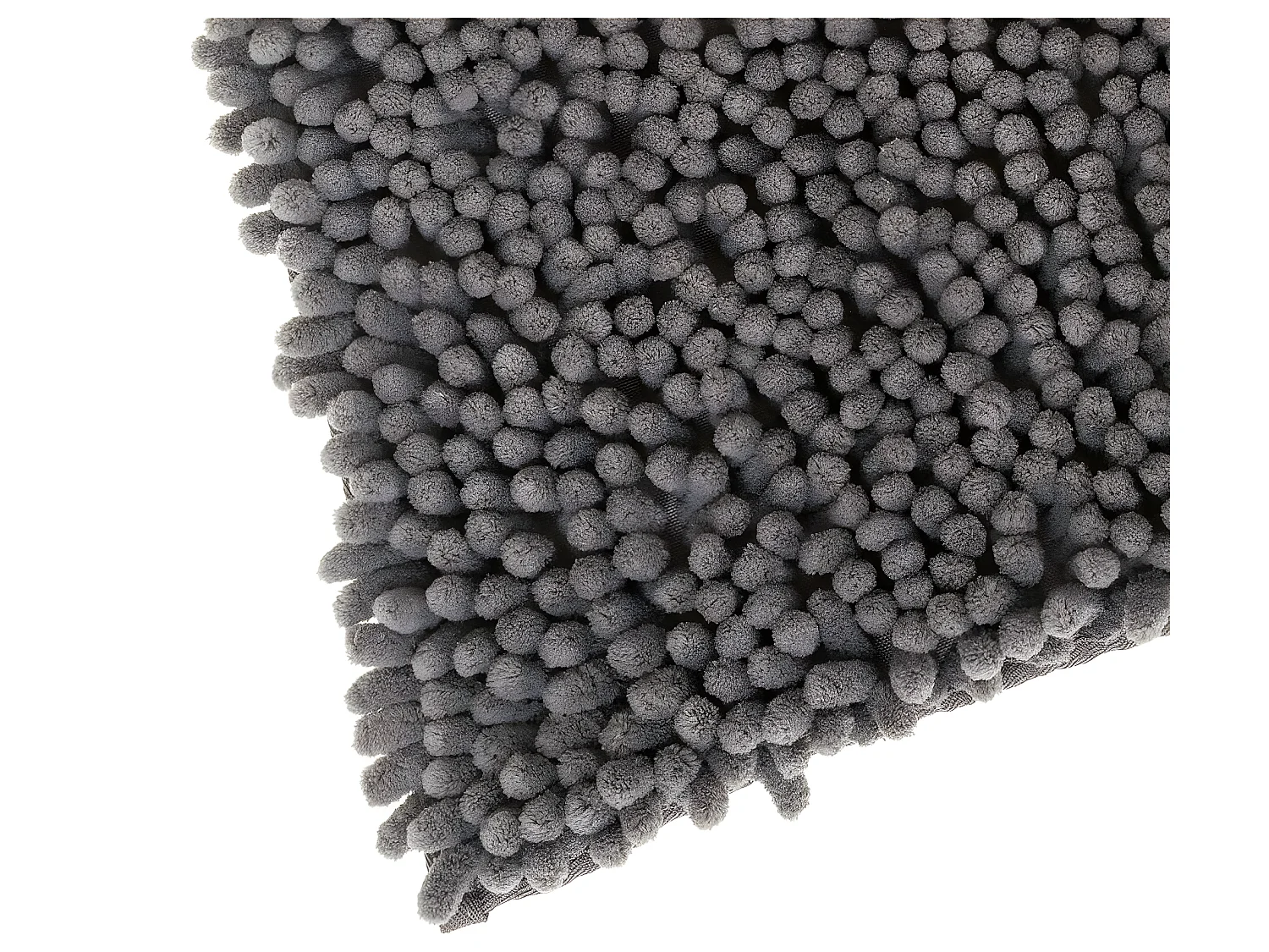 Tapis de Salle de bain Gris chenille maxi confort 50 x 80 cm