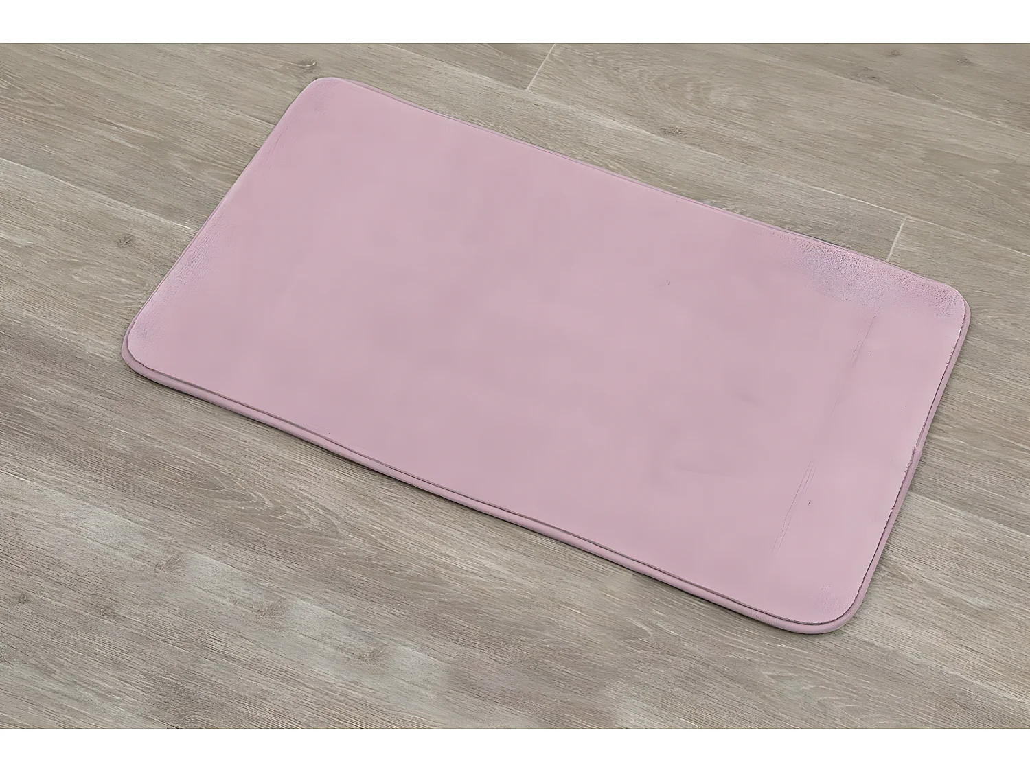 Tapis de salle de bain Rose en Microfibre 45 x 75 cm