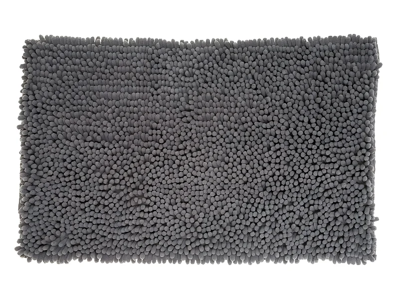 Tapis de Salle de bain Gris foncé chenille maxi confort 50 x 80 cm