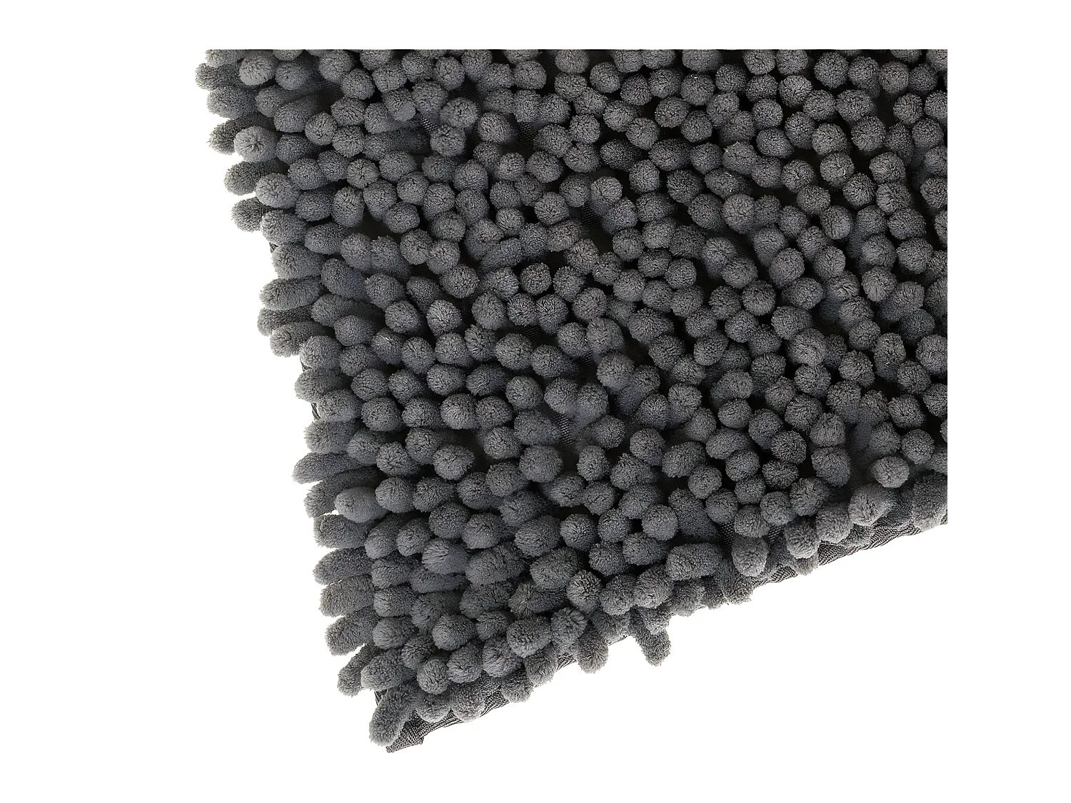 Tapis de Salle de bain Gris foncé chenille maxi confort 50 x 80 cm