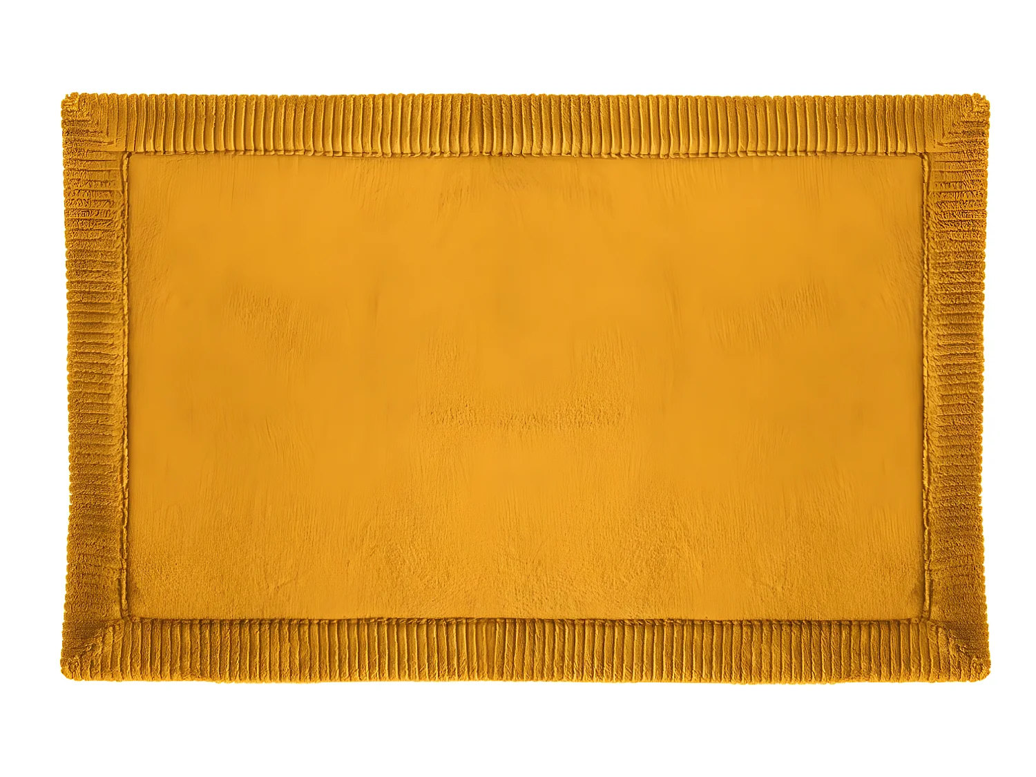 Tapis de Salle de bain Ocre à mémoire de forme 50 x 80 cm