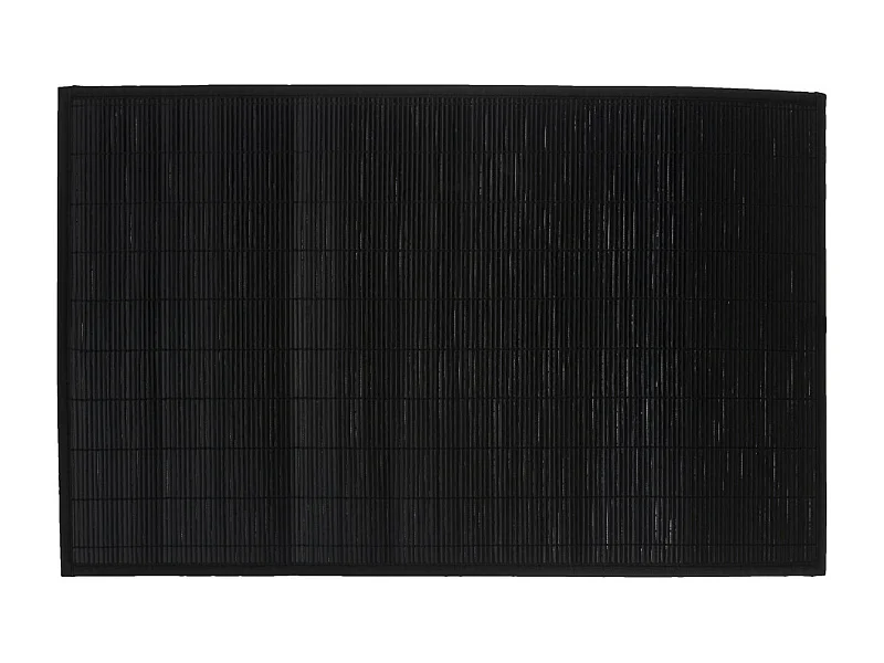 Tapis de Bain Lattes en Bambou Noir 120 x 170 cm