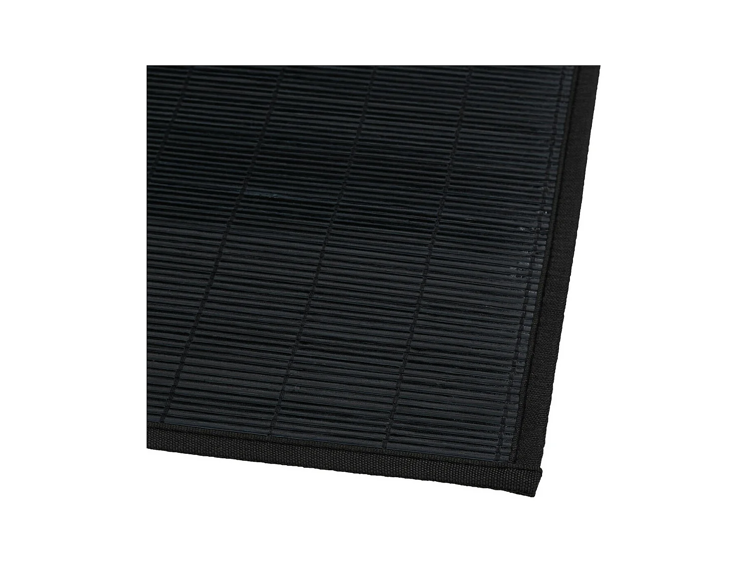 Tapis de Bain Lattes en Bambou Noir 120 x 170 cm