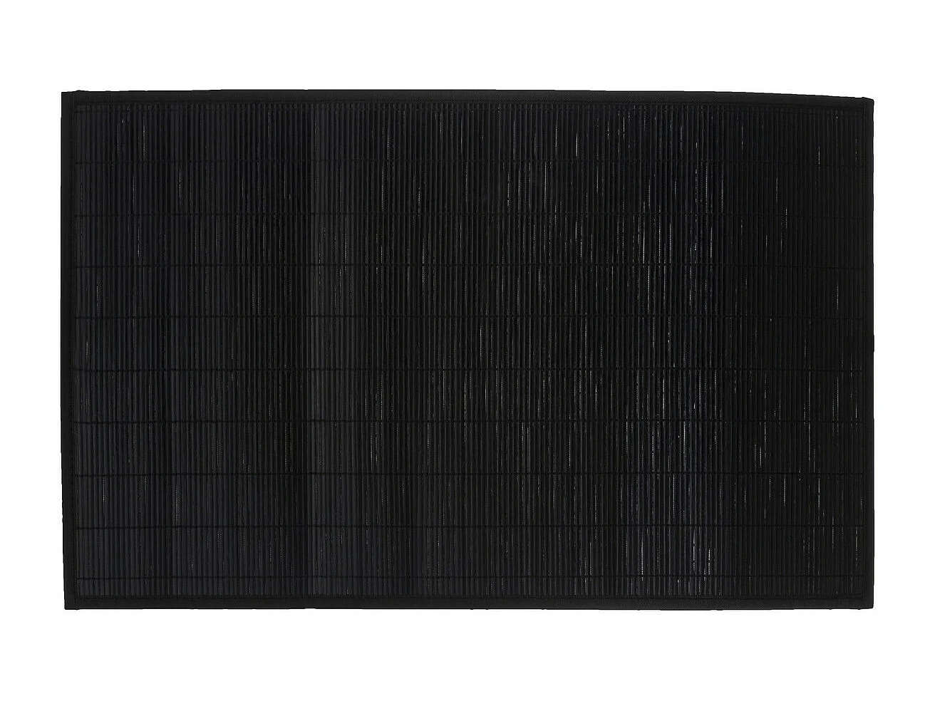 Tapis de Bain Lattes en Bambou Noir 120 x 170 cm
