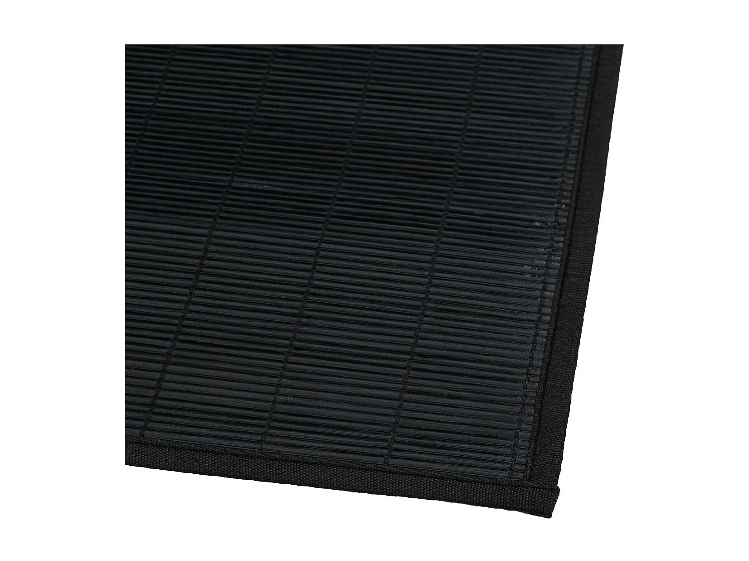 Tapis de Bain Lattes en Bambou Noir 120 x 170 cm