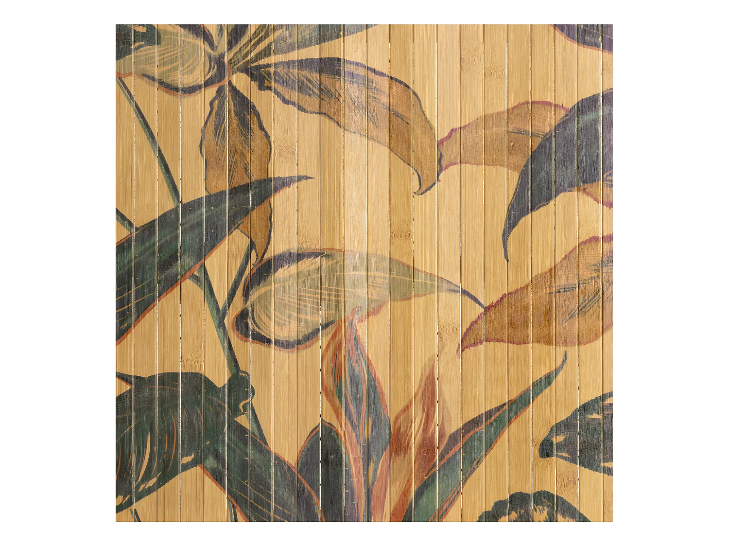 Tapis de salle de Bain Lattes en Bambou 50 x 80 cm déco Palawan