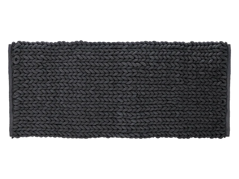 Grand Tapis de Salle de Bain épais Gris foncé 50 x 120 cm