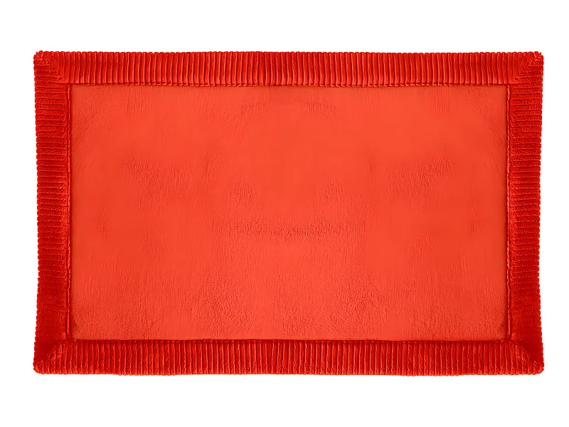 Tapis de Salle de bain Rose nacarat à mémoire de forme 50 x 80 cm