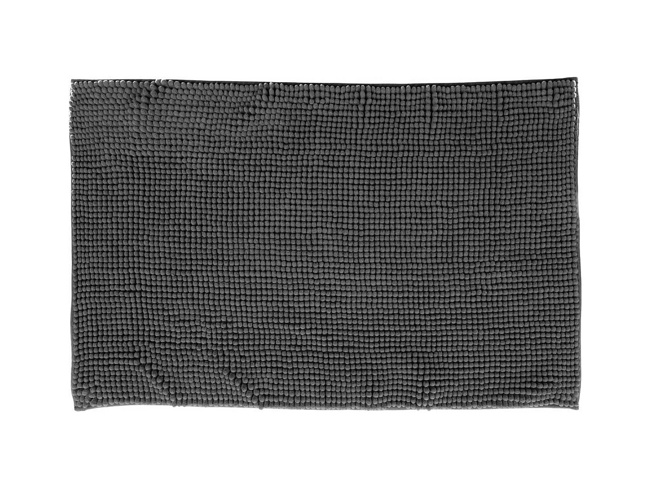 Tapis de Salle de bain Gris chenille 50 x 80 cm