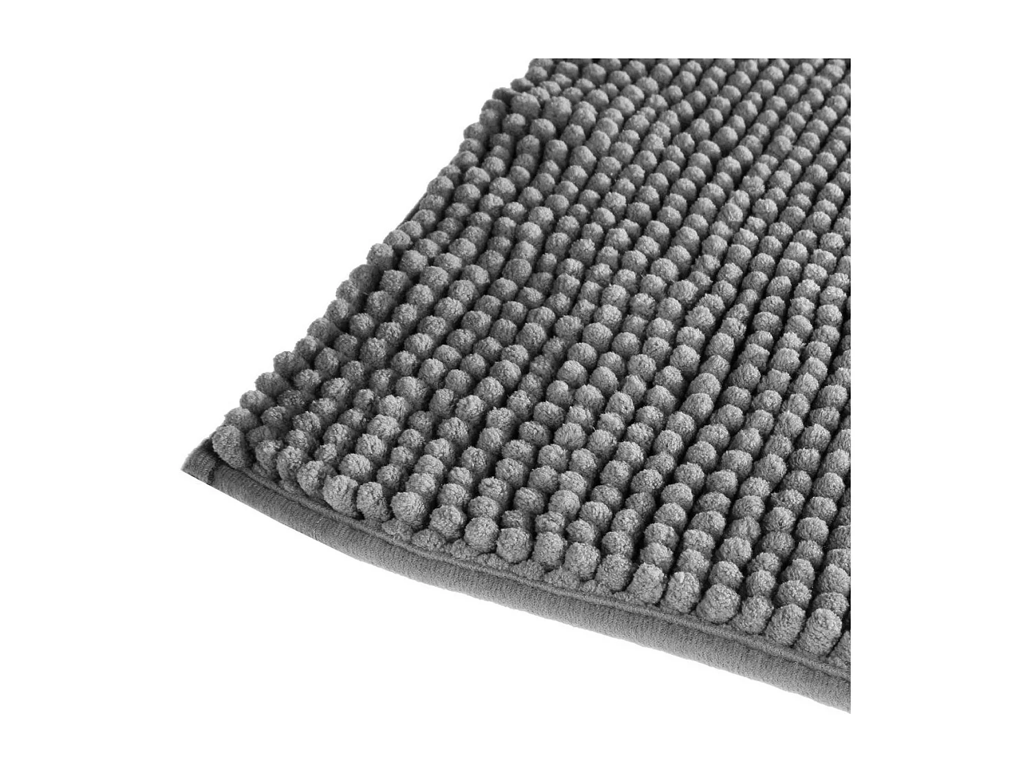 Tapis de Salle de bain Gris chenille 50 x 80 cm