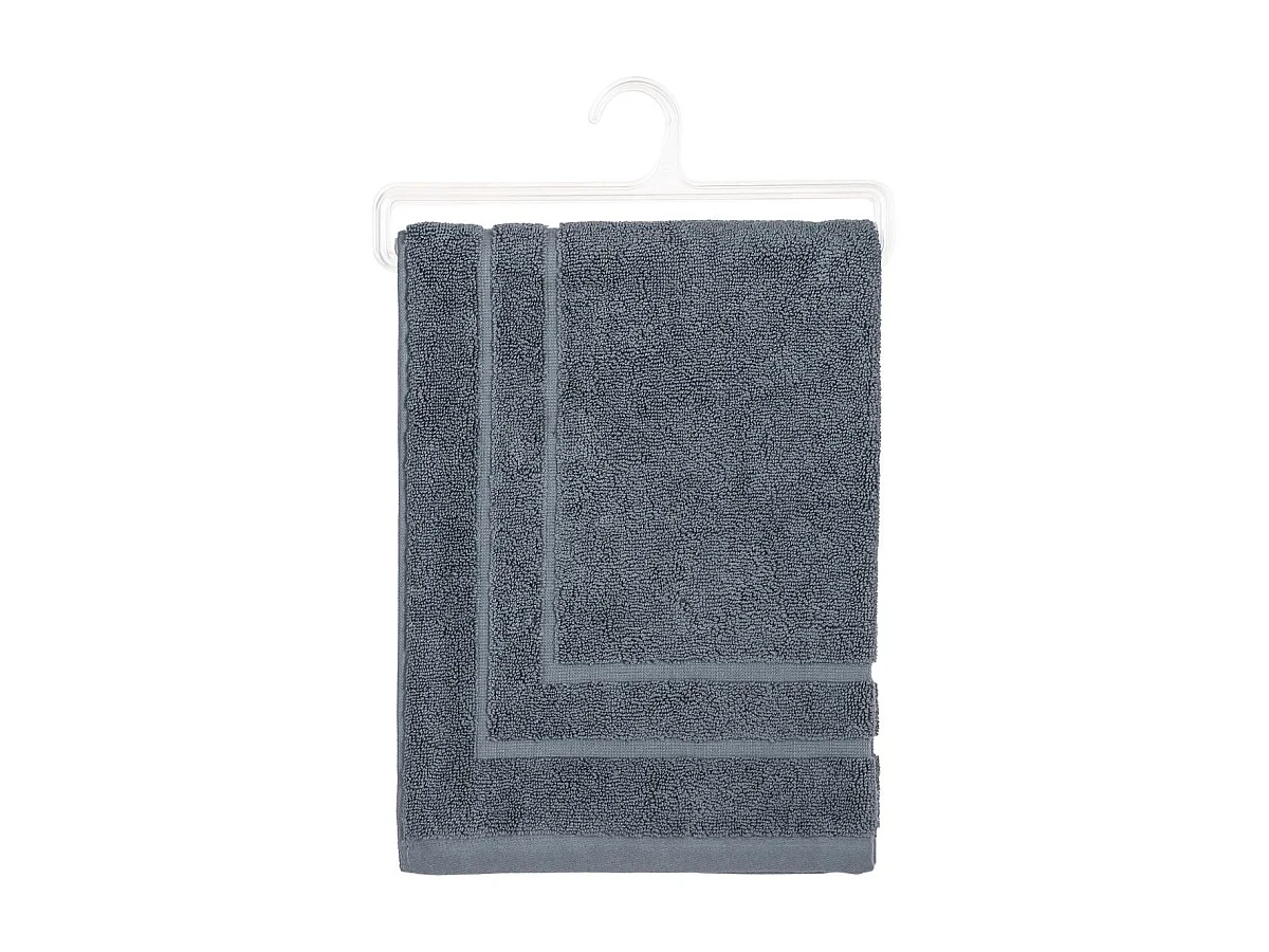 Tapis de salle de Bain en coton Gris foncé 50 x 70 cm