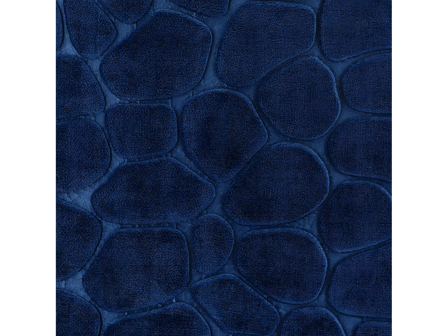 Tapis de salle de bain Bleu Marine en Microfibre à mémoire de forme 50 x 80 cm