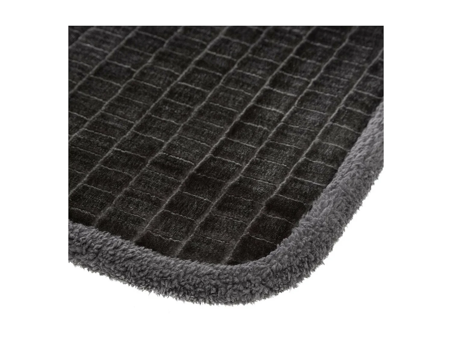 Tapis de Salle de bain en velours Gris 50 x 80 cm
