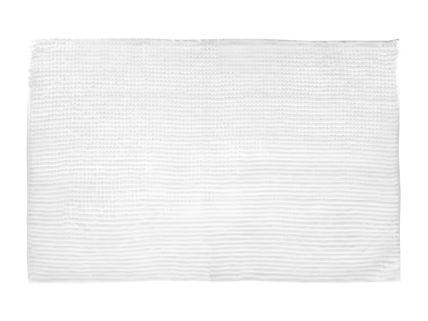 Tapis de Salle de bain Blanc chenille 50 x 80 cm