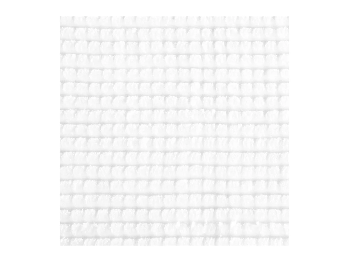Tapis de Salle de bain Blanc chenille 50 x 80 cm