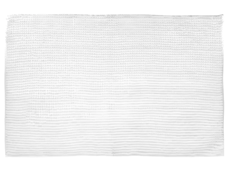 Tapis de Salle de bain Blanc chenille 50 x 80 cm