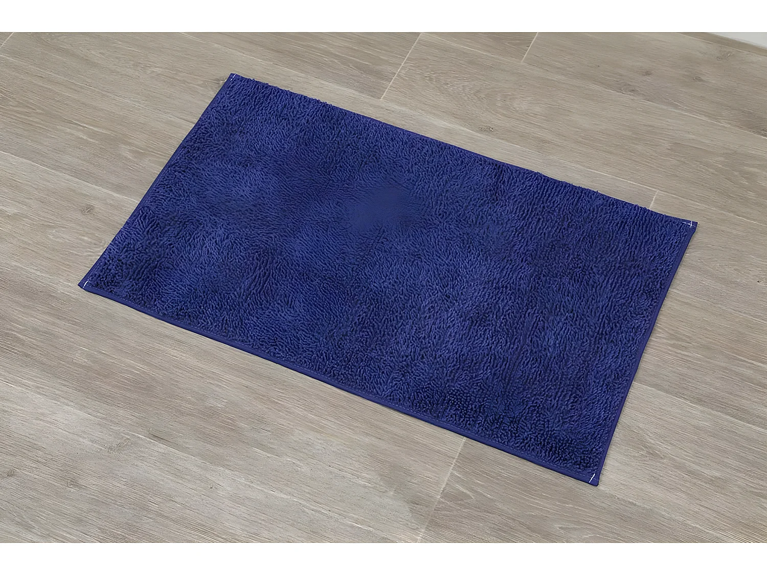 Tapis de salle de bain en polyester Bleu marine 45 x 75 cm