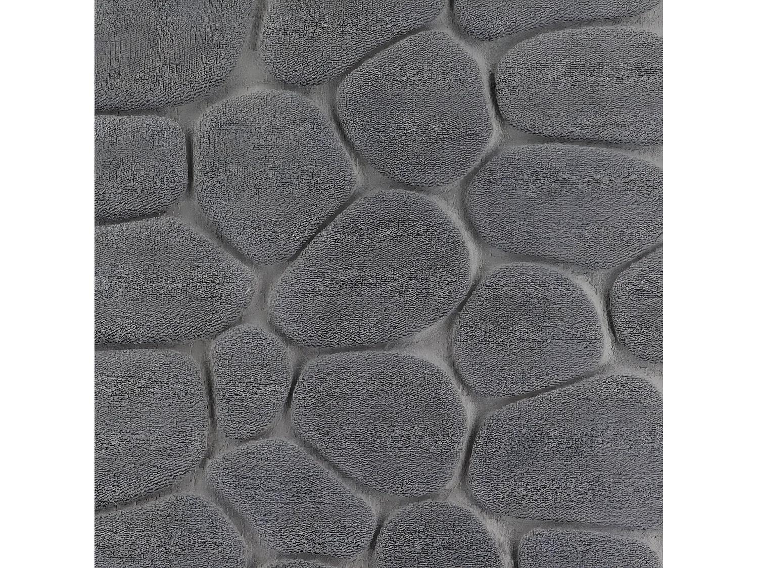 Tapis de salle de bain Gris foncé en Microfibre à mémoire de forme 50 x 80 cm
