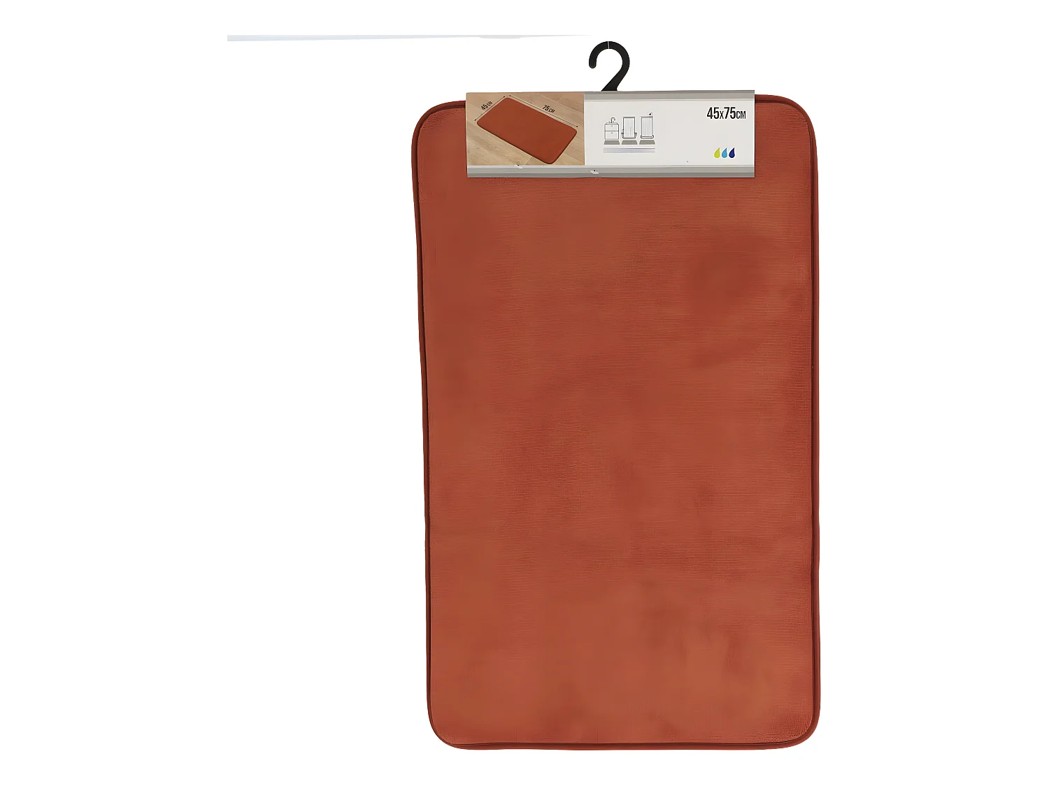 Tapis de salle de bain Cuivre en Microfibre 45 x 75 cm