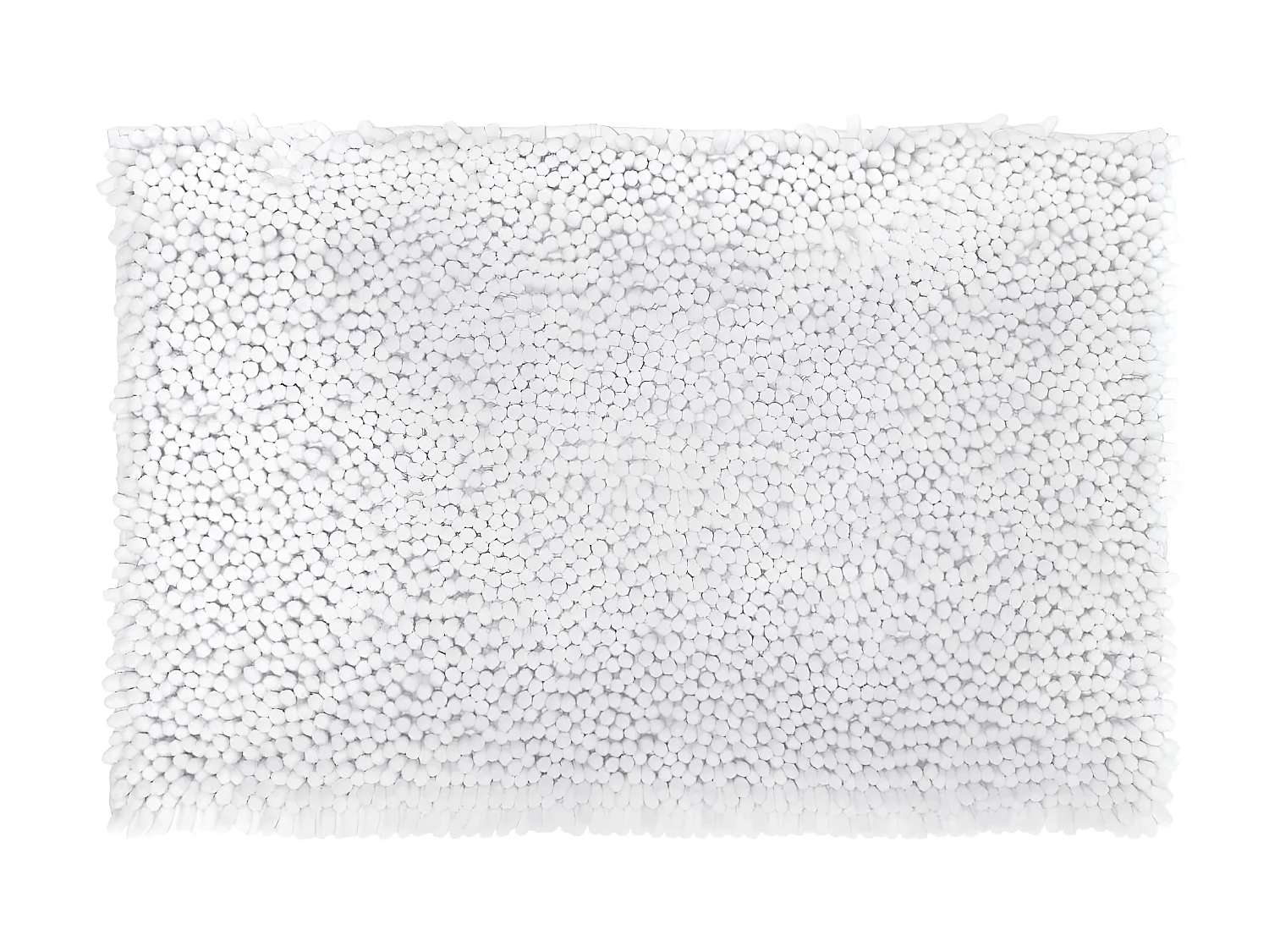 Tapis de Salle de bain Blanc chenille maxi confort 50 x 80 cm
