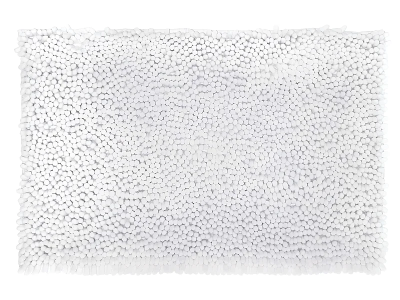 Tapis de Salle de bain Blanc chenille maxi confort 50 x 80 cm
