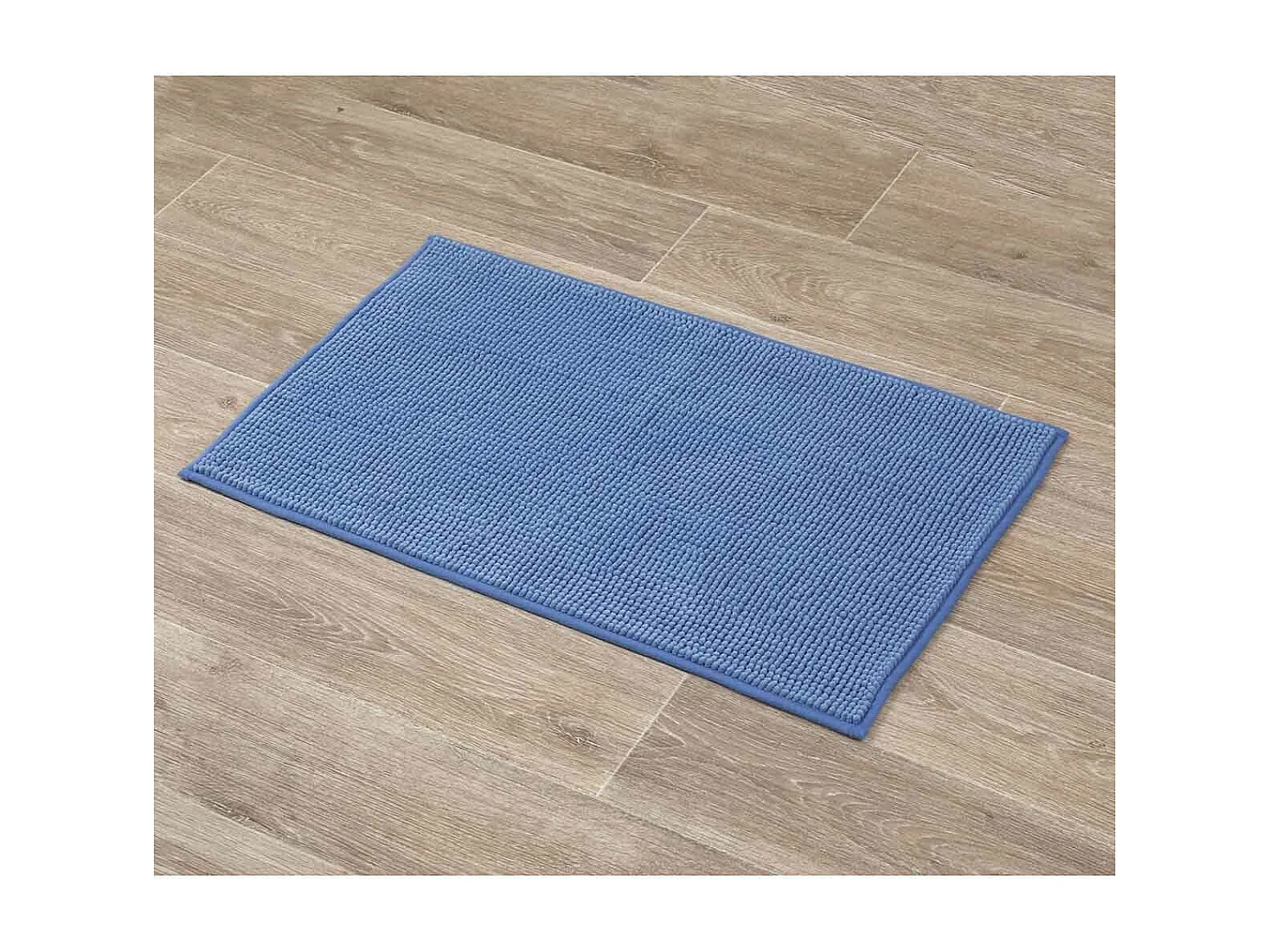 Tapis de salle de bain Bleu en Microfibre Boules 45 x 75 cm