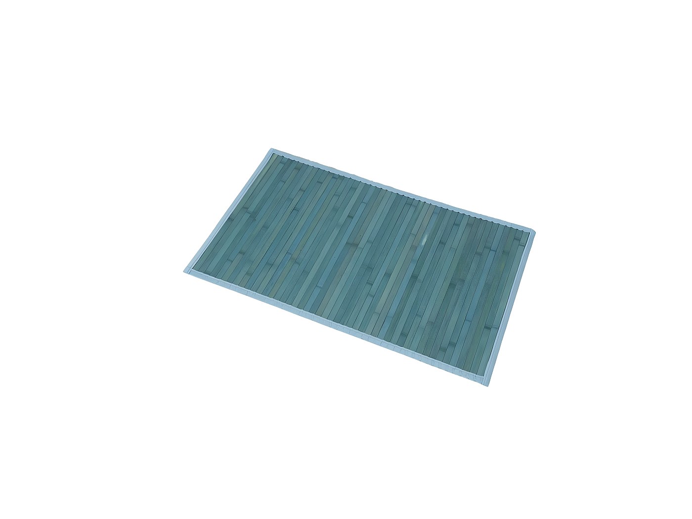 Tapis de salle de bain en Bambou Bleu 50 x 80 cm